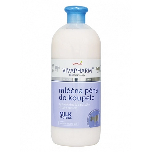 VIVACO Mléčná pěna do koupele s kozím mlékem VIVAPHARM 1000 ml VIVACO Mléčná pěna do koupele s kozím mlékem VIVAPHARM 1000 ml