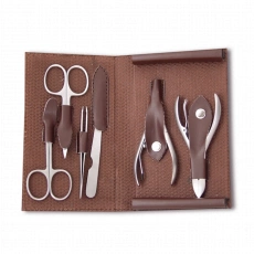 Manikúrová sada – 6 nástrojov v puzdre z umelej kože Eurostil