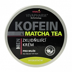 VIVACO Zklidňující krém pro muže Kofein a Matcha Tea VIVAPHARM 200 ml