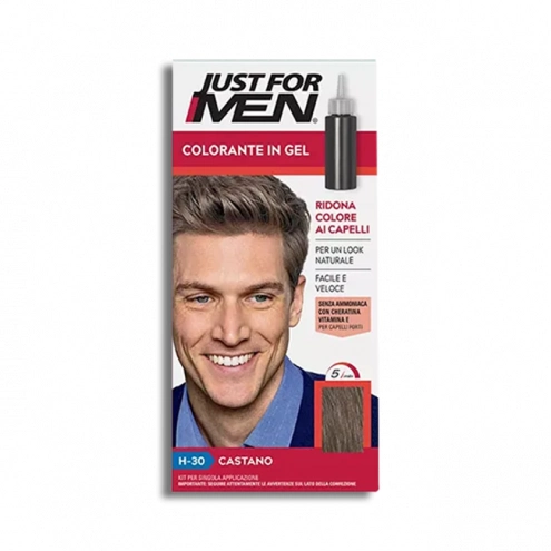 Just For Men šampón na zakrytie šedivých vlasov svetlá stredne hnedá H30