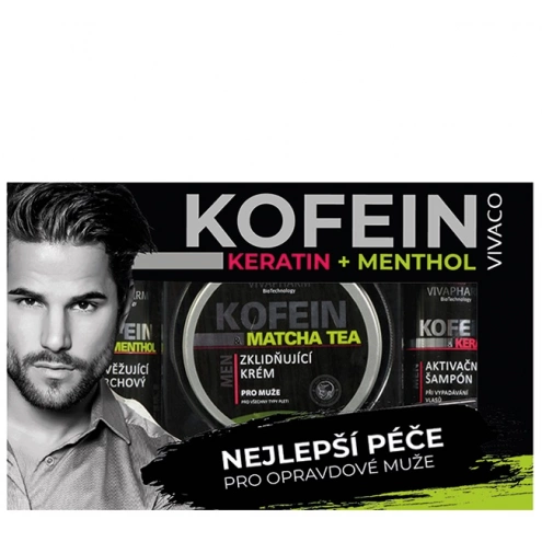 VIVACO Dárková kazeta péče pro muže s kofeinem
