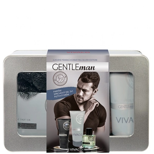 VIVACO Stylový dárkový box GENTLEMAN SILVER