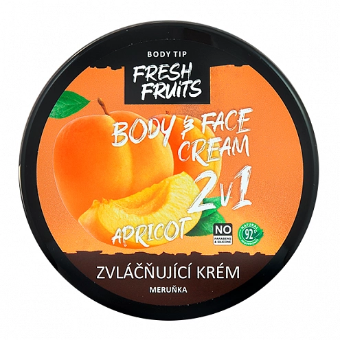 VIVACO Zvláčňující krém na tělo a obličej Meruňka BODY TIP 200 ml VIVACO Zvláčňující krém na tělo a obličej Meruňka BODY TIP 200 ml