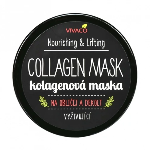 VIVACO Kolagenová maska na obličej a dekolt 100 ml VIVACO Kolagenová maska na obličej a dekolt 100 ml