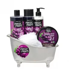 VIVACO Dárková vanička kosmetiky s hroznovým vínem