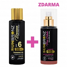 VIVACO Opalovací olej s rozjasňujícími glitry SPF 6 Banana SUNBRONZ 100 ml