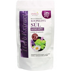 VIVACO Sůl do koupele Alpské květy HERB EXTRACT 300g