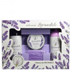 VIVACO Dárková kazeta kosmetiky s levandulovým olejem