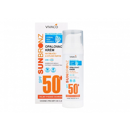 VIVACO Ochranný opalovací krém s minerálními filtry SPF 50+ 50 ml VIVACO Ochranný opalovací krém s minerálními filtry SPF 50+ 50 ml